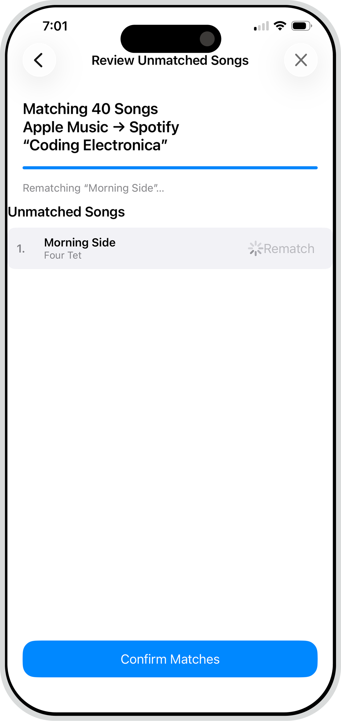 Mixport app screenshot